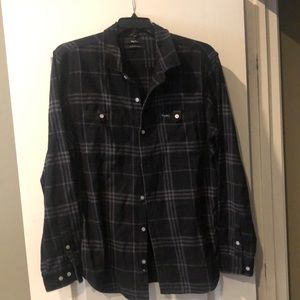 Black Button down Lrg Woven shirt